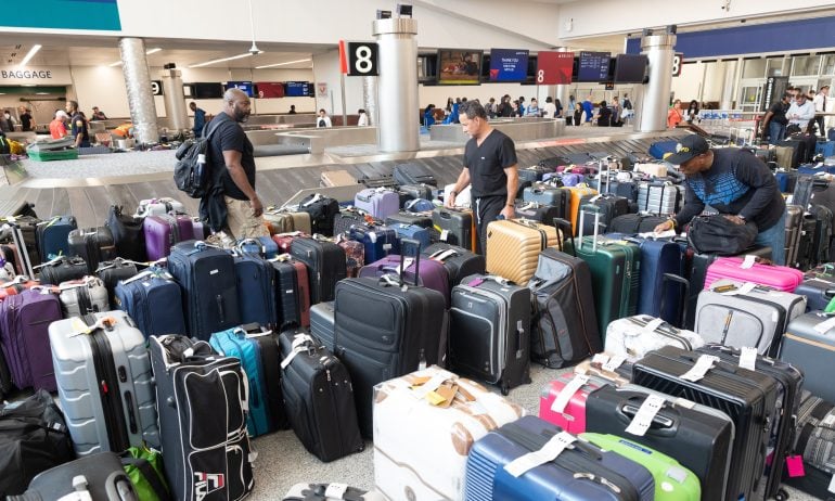 Airport crowd